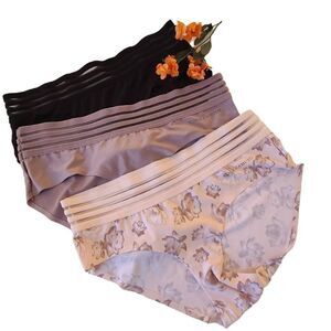 Vince Camuto Womens New Laser Hipster Panties Lace Multicolor 3 Pair Large